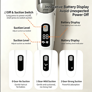 Aspirapeli Elettrico per Bambini con Display Digitale, Batteria Ricaricabile in Ceramica, Ultra-Silenzioso e Impermeabile - Product Image 5