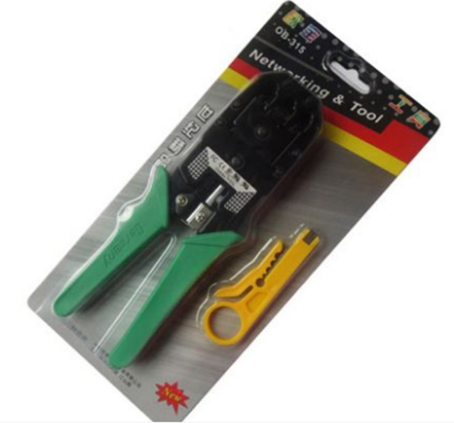 OB-315 Crimping Tool With Wire Stripper All in One Crimp 8P8C Network Cable and Telephone Cable