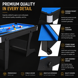 Tables de billard pliables de 5 pieds/6 pieds, directement de l'usine, avec un ensemble complet d'accessoires, <span class=keywords><strong>table</strong></span> de billard portable pour villa - Product Image 2