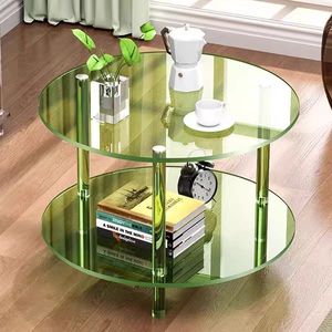 طاولة مخصصة بجانب السرير خزانة جانبية شفافة لغرفة النوم وغرفة المعيشة استخدام الأثاث المنزلي - Product Image 1