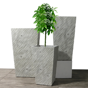 Jardinière de 41/60/75cm de haut, <span class=keywords><strong>prix</strong></span> de gros, grands pots pour plantes, extérieur, intérieur, grande taille, jardin, pots en fibre d'argile pour plantes - Product Image 2