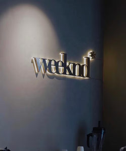 高品质3D发光二极管背光频道字母建筑办公室婚礼家用汽车广告标牌公司广告标牌 - Product Image 5