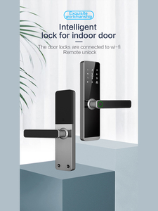 Tuya Wifi App High-end Fingerprint Rfid Card Smartphone <b>Remote</b> Control TTlocK Digital Smart Door <b>Lock</b> - Product Image 2