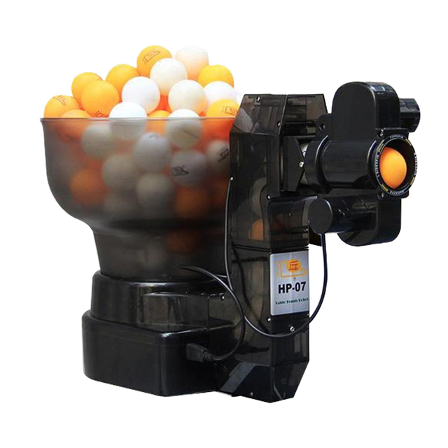 Ping Pong Robot HP-07 Table Tennis Serving Machine Adjustable Spin Speed Frequency Professional Training Arcade Room Game Unit