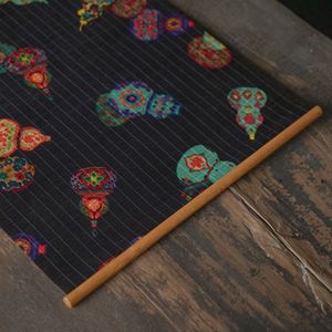 เสื่อชาไม้ไผ่ 30x60 ซม. ลายจีนโบราณ สำหรับตกแต่งโต๊ะพิธีชงชา - Product Image 4