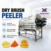Machine de nettoyage industrielle à brosse sèche pour éliminer les résidus de peau de pomme de terre après pelage à la vapeur pour usine de frites entièrement automatique