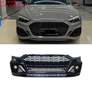 ชุดกันชนหน้าสไตล์ RS5พร้อมตะแกรงสีดำสำหรับรถ <span class=keywords><strong>Audi</strong></span> <span class=keywords><strong>A5</strong></span> S5 B9.5 2020 2021 2022 <span class=keywords><strong>2023</strong></span> 2024 - Product Image 1
