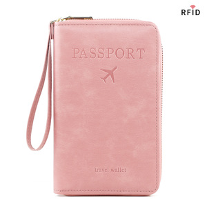 IStapromo Gifts Wholesale Pu Leather Luggage Tag Passport Holder Custom Cover Travel Holder <b>RFID</b> <b>Blocking</b> Passport <b>Wallet</b> - Product Image 3