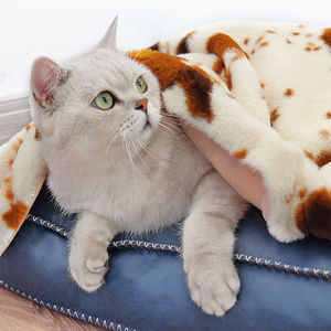 UFBemo caliente Fabricante personalizado máquina lavable de lujo Premium suave felpa estampado gato mascota perro manta cama - Product Image 5