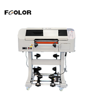 Impresora UV Fcolor de 33 cm, Impresora de Etiquetas de Cristal I3200U1 HD, Máquina de Impresión Rollo a Rollo para Carcasas de Teléfono y Tazas