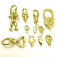 Ensemble de fermoirs de bijoux en laiton du fabricant-Attache pour colliers Bracelets comprend crochet de homard Bracelet Gripper Spring Bag Hanger