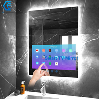 Miroir intelligent AI 2026 avec écran Android, connectivité Wi-Fi et haut-parleurs Hi-Fi pour salle de bain