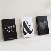 Boîtes décoratives recyclables en forme de faux livres pliables pour présentoirs de table basse, accessoires de décoration intérieure, livres factices imprimés