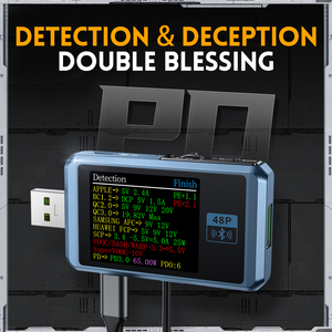 FNIRSI FNB48P Probador USB, Voltímetro, Amperímetro TIPO-C, Detección de Carga Rápida, Medición de Capacidad y Ondulación con Metal - Product Image 5