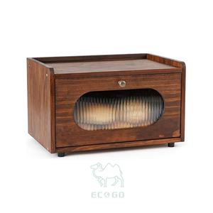 Caja de Pan Rectangular de Bambú, Moderna y Rústica, Resistente al Agua, Ecológica, de Gran Capacidad, Apilable, para Mantener la Frescura de los Alimentos - Product Image 1