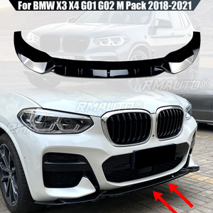Spoiler de pare-chocs avant, lèvre de protection, diffuseur, protection de lèvres pour BMW X3 X4 G01 G02 Style M Pack 2018 2019 2020 2021 - Product Image 1