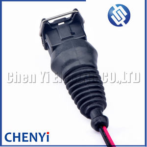 大众用<span class=keywords><strong>2</strong></span>针母汽车防水连接器EV1汽车喷油器线束插头443 906 232 443906232 1284485110 - Product Image 2