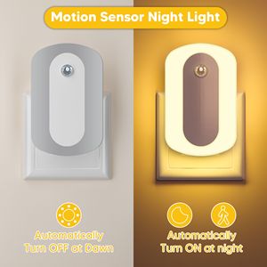 Lámparas Nocturnas con Sensor de Movimiento, Luz Nocturna LED Enchufable, 2700K Blanco Cálido, Luz Nocturna con Sensor de Movimiento para Niños y Bebés, para Pasillo y Baño - Product Image 3