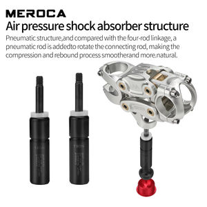 MEROCA-<span class=keywords><strong>Guidon</strong></span> à suspension pneumatique à cinq maillons pour VTT, route et gravier, absorbant les chocs de qualité supérieure, pour VTT et sentiers tout-terrain - Product Image 5