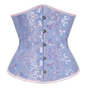 Caudatus Vintage Corsets et Bustiers Plus Size Flower Print Bridal <span class=keywords><strong>Bustier</strong></span> Corset Push up Victorian Corselet Overbust Burlesque - Product Image 1