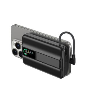 Banque d'alimentation magnétique sans fil avec <span class=keywords><strong>batterie</strong></span> à semi-conducteurs de 10 000 mAh <span class=keywords><strong>compatible</strong></span> avec <span class=keywords><strong>iPhone</strong></span> 17 Pro/16/15/14/13/<span class=keywords><strong>12</strong></span> et AirPods - Product Image 1
