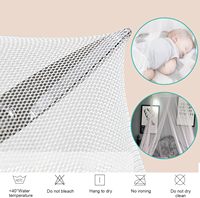 Moustiquaire de lit conique, moustiquaire de plafond pour chambre à coucher, grande surface, anti-moustiques et anti-insectes, décoration de chambre