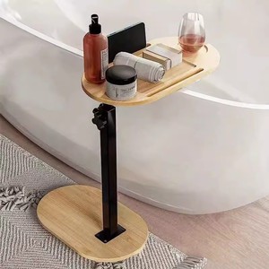 ชั้นวางของไม้ไผ่ทรงวงรี ปรับความสูงได้ สำหรับใช้ในบ้านและห้องนอน - Product Image 3