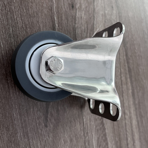 Hot bán 2/3inch thép không gỉ TPR 50 mét bánh xe thầu dầu 360 độ xoay thép không gỉ Caster bánh xe - Product Image 4