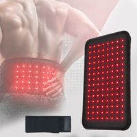 Nouvelle ceinture de massage chauffante à lumière rouge réglable avec vibrations pour soulager la douleur et soutenir le dos et les lombaires