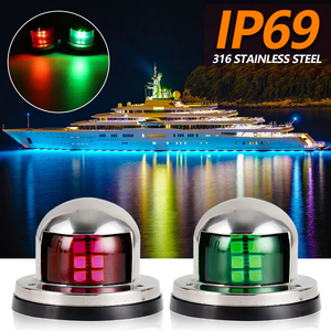 Chất lượng cao thép không gỉ Marine bộ phận đèn LED 12V LED ánh sáng dưới nước Navigation đèn huỳnh quang cho thuyền du thuyền - Product Image 3