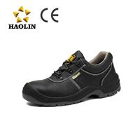 Bottes de sécurité pour hommes, en cuir imperméable, de marque, pour le travail en extérieur, avec embout en acier