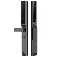 Serrure intelligente entièrement automatique à reconnaissance de la veine palmaire et du visage, serrure de sécurité biométrique pour villa et entrée de luxe
