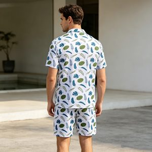 Ensembles pour hommes en maille 230 g/m², ensembles sportifs en maille tricotée respirante 100 % polyester pour hommes, ensemble de vêtements de sport et de fitness pour l'été, ensemble de basket-ball - Product Image 4