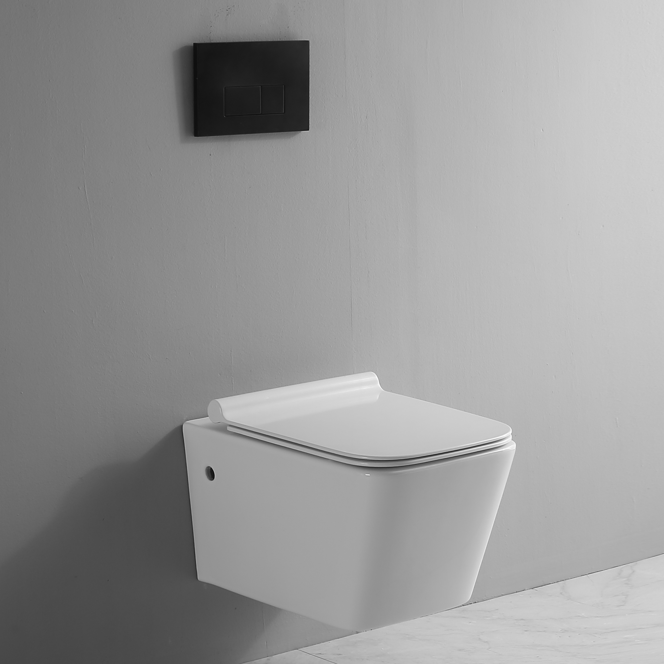 Высококачественный европейский стандарт, керамический двухкомпонентный настенный туалет без оправы, настенный унитаз квадратной формы, туалеты для воды