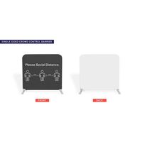 Système de gestion des files d'attente portable et léger pour événements, bannières de remplacement, barrières en vinyle imprimées avec graphiques personnalisés pour salons professionnels