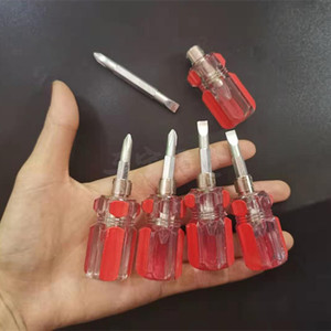 Crystal Handle Dual Purpose <b>Screwdriver</b> Flathead Phillips Magnetic Mini Tool - Product Image 1