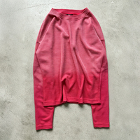 T-shirts thermiques à manches longues unisexe surdimensionnés, style streetwear, effet délavé à l'acide, avec logo Frazzle Waffle, fabrication sur mesure