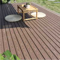 Schnelle Lieferung Runde Lochprofilierung Co-Extrusions-WPC-Terrassendielen Versandfertige Outdoor-Holz-Kunststoff-Verbunddielen für Gartenböden