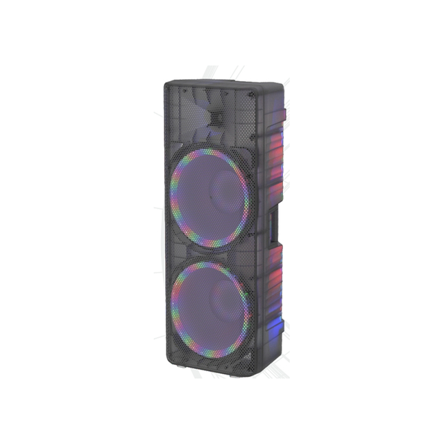 Professional 2-Way Wireless Rechargeable Speaker Active Lighting 15-inch Double Battery PA Speakers for Pro Audio Use