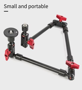 <span class=keywords><strong>Bras</strong></span> <span class=keywords><strong>articulé</strong></span> en aluminium à 3 sections pour microphone et éclairage LED - Product Image 2