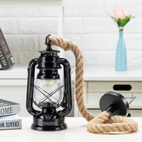 Lampe suspendue LED rétro en forme de cheval, style européen, pour villa et entrepôt, luminaire suspendu créatif et nostalgique en corde personnalisé
