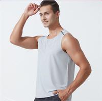 Chaleco Deportivo de Verano sin Mangas para Hombre, Tejido Vintage de Alta Calidad, 100% Poliéster, Cuello Redondo, Secado Rápido, Venta al Por Mayor, Camisetas de Fitness 3D