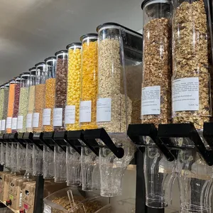 生态箱咖啡豆坚果宠物食品展示箱干粮重力箱散装谷物食品分配器糖果