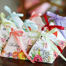 Boîte de bonbon de mariage demoiselle d'honneur avec logo personnalisé emballage hexagonal en carton vert or rouge pour le type de dossier feuille de chocolat sucré - Product Image 2