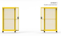 Pagar Pengaman Baja Industri untuk Perlindungan Stasiun Kerja Robot Varian 1 Pelindung Keselamatan Modular Tugas Berat
