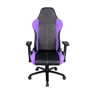 Reposabrazos reclinable ajustable púrpura de cuero personalizado Silla de juego ergonómica <span class=keywords><strong>Razer</strong></span> negra - Product Image 2