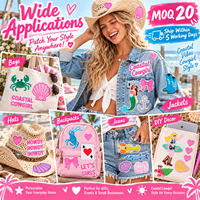 Patch brodé en gros style Cowgirl côtière, motif Ancre Western Beach Boho, thermocollant et à coudre