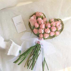 X2022 Naturale A Forma di <span class=keywords><strong>Cuore</strong></span> di Fiori Secchi Rami di Salice Materiale Disposizione - Product Image 2