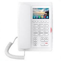 Teléfono IP para Hotel H5W con Wi-Fi, Pantalla a Color de 3.5'', Video H.264, Carga USB, 6 Teclas de Marcación Rápida, PoE, SIP, VoIP, Teléfono de Recepción para Hostelería