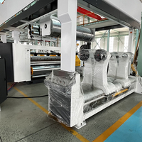 Ligne de production de carton ondulé 5 plis, ligne complète de production de carton ondulé avec ondulateur simple, machine à refendre et à découper